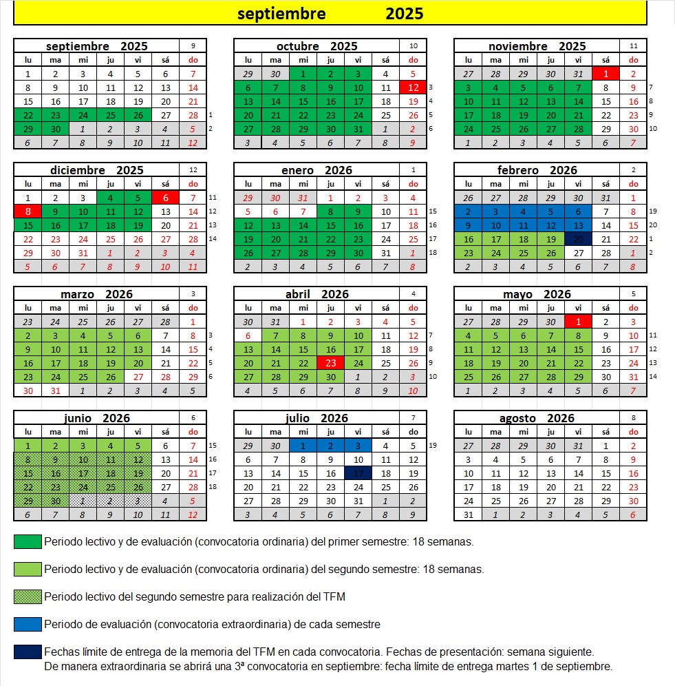 Calendario 2025-2026